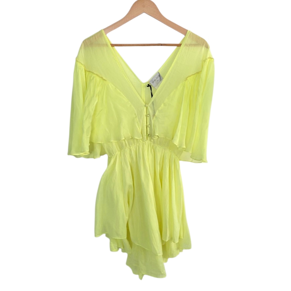Forte forte Cotton & Silk Voile Short Dress in Lollypop New With Tags